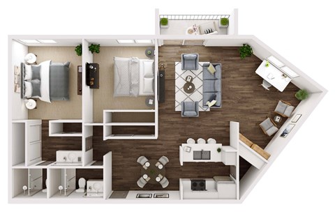 a1 floor plan  1 bedroom with 1 bathroom
